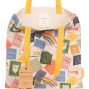 B&N Cat Books Tote - Cotton Canvas NEW